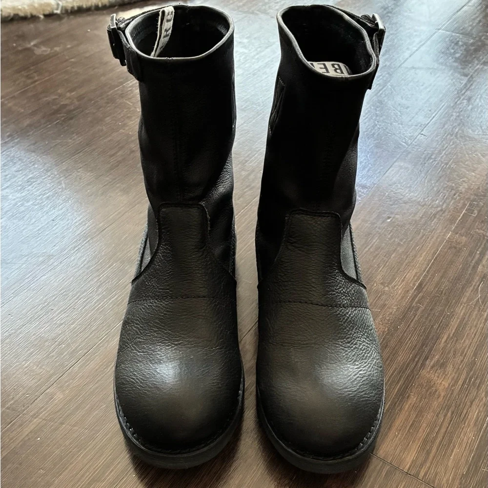 Bikkembergs Women’s Black Leather Combat Moto Boots, Sz EU 37; US 6.5 - Picture 8 of 11